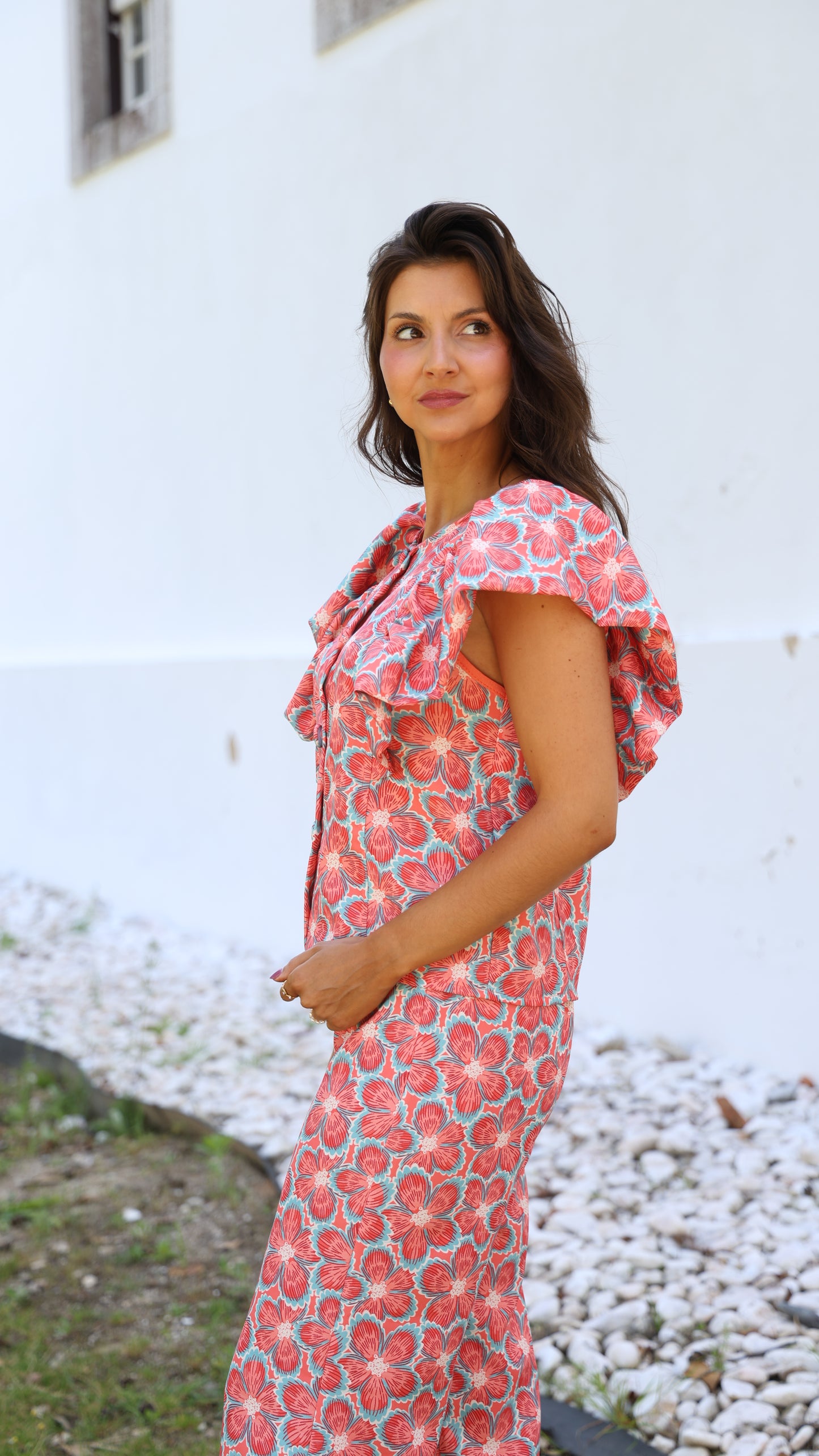 Conjunto Perla laranja