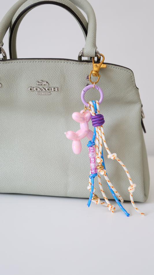 Bag charm Happy