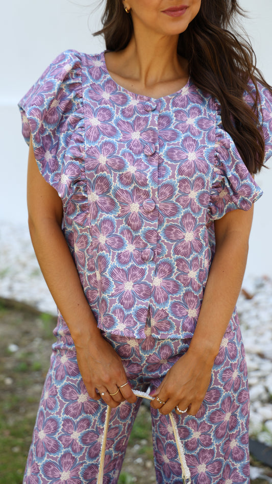 Conjunto Perla lilás